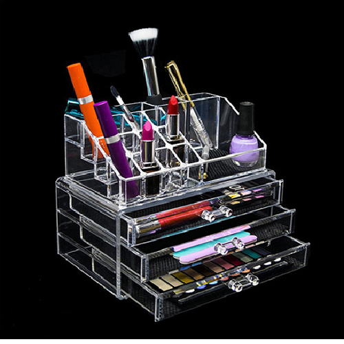 استند لوازم آرایشی سه کشویی مدل Cosmetic Organizer